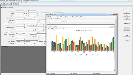 Screenshot of METRIQ report manager page