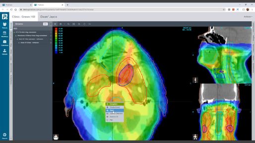 Screenshot of Green Hill Clinic CT patient data on ProKnow